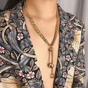 3/$30 💛🤍 Long Chunky Ball Necklace
